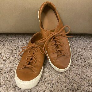 GUC Universal Thread Brown Tan Women Lace up Sneakers Shoes 6.5